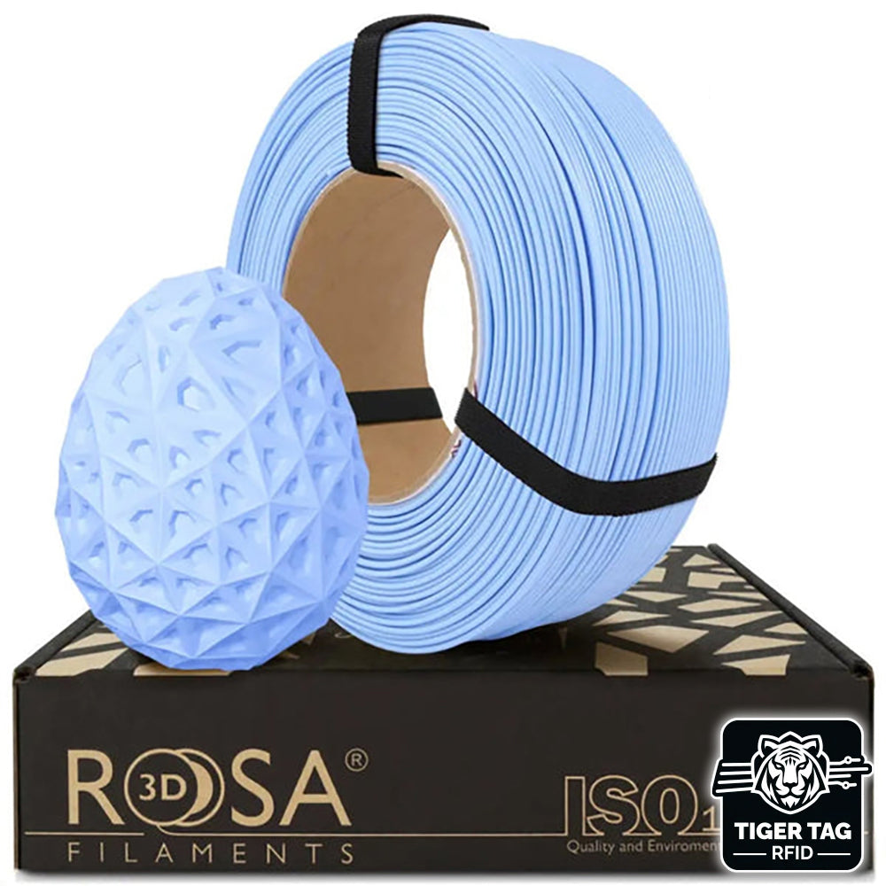 PLA Pastel Bleu (Blue) 1,75 mm 1 kg Refill avec RFID Tiger Tag