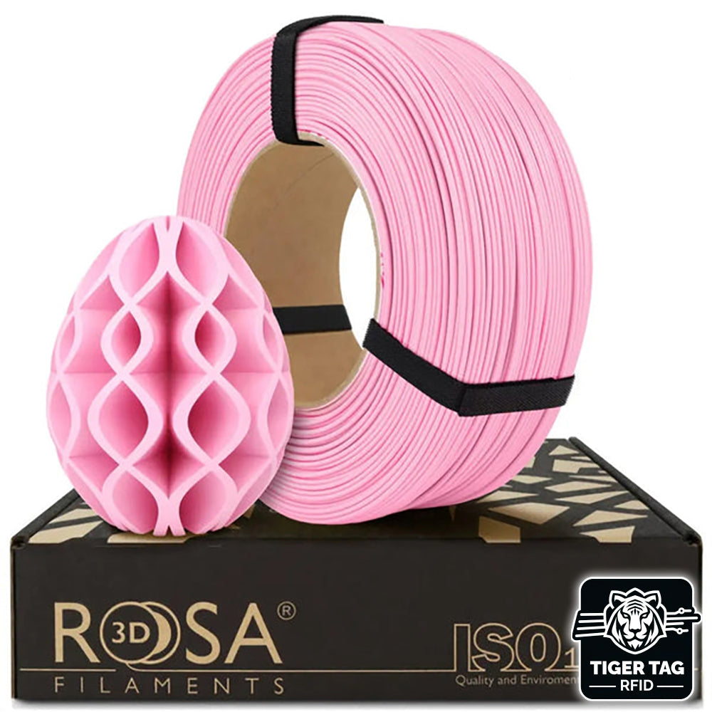 PLA Pastel Rose (Pink) 1,75 mm 1 kg Refill avec RFID Tiger Tag