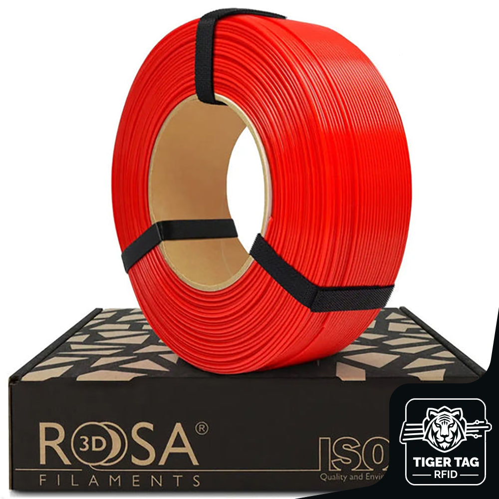 PLA Starter Rouge (Red) 1,75 mm 1 kg Refill avec RFID Tiger Tag