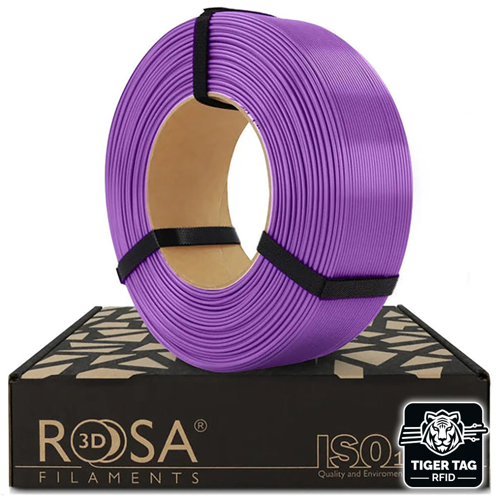 Rosa3D - PLA Starter - Violet (Violet Dynamic) - 1,75 mm - 1 kg Refill avec RFID Tiger Tag