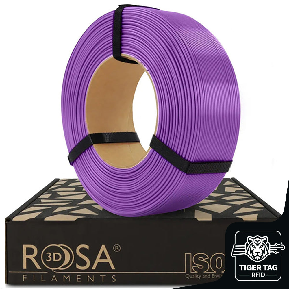 Rosa3D - PLA Starter - Violet (Violet Dynamic) - 1,75 mm - 1 kg Refill avec RFID Tiger Tag