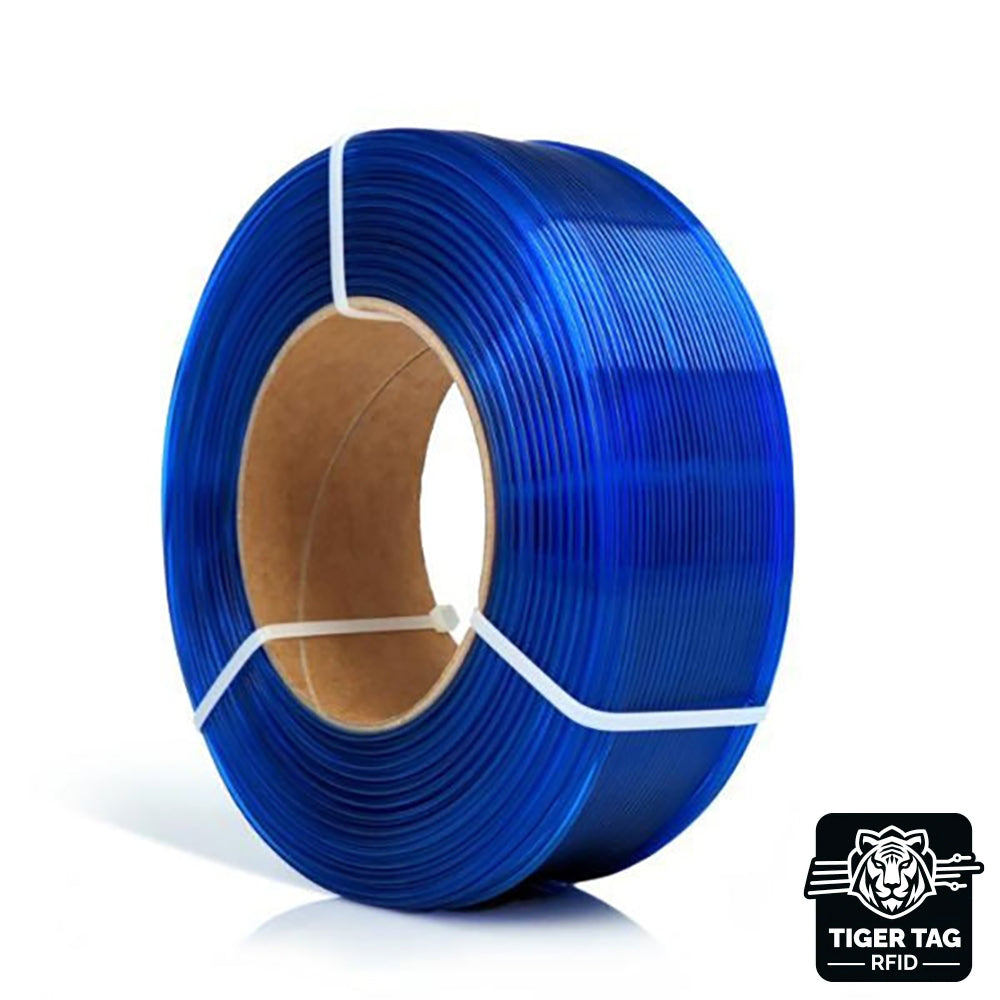 PETG Standard Bleu Ciel (Blue Sky Tr.) 1,75 mm 1 kg Refill avec RFID Tiger Tag