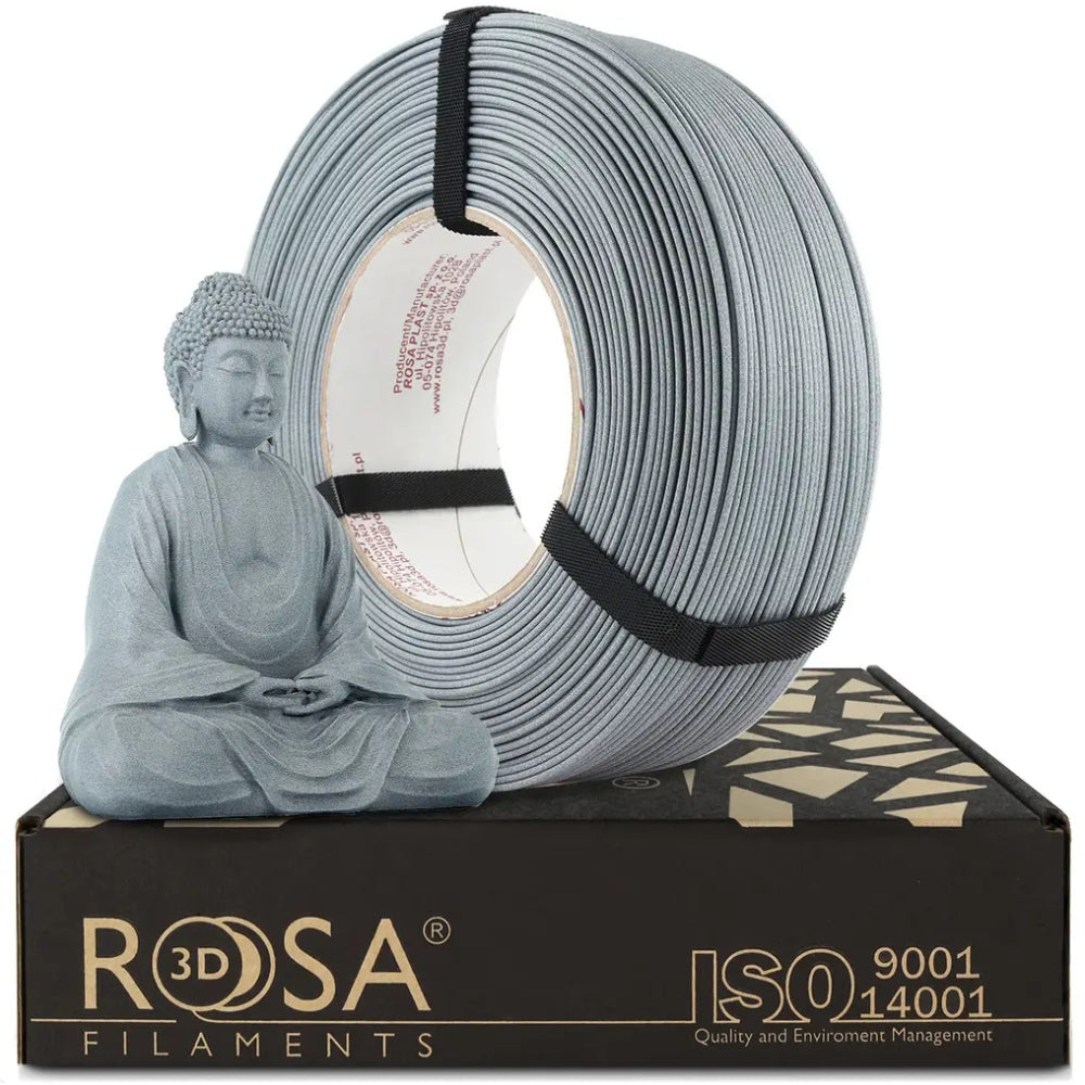 Rosa3D - PLA-CF - Gris Pierre Froide Mat (Matt Stone Cold Gray) - 1,75 mm - 1 kg Refill