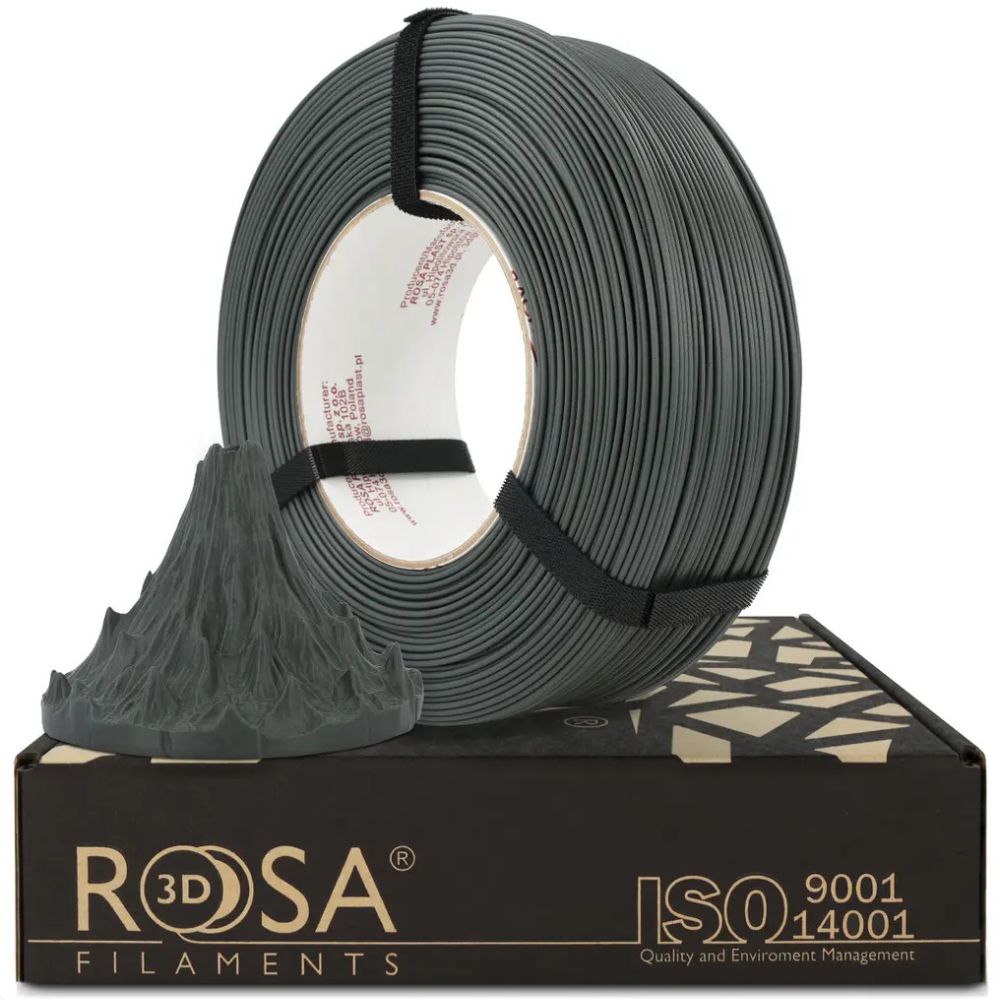 Rosa3D - PLA-CF Matt - Gris Lave (Lava Gray) - 1,75mm - 1kg - Refill