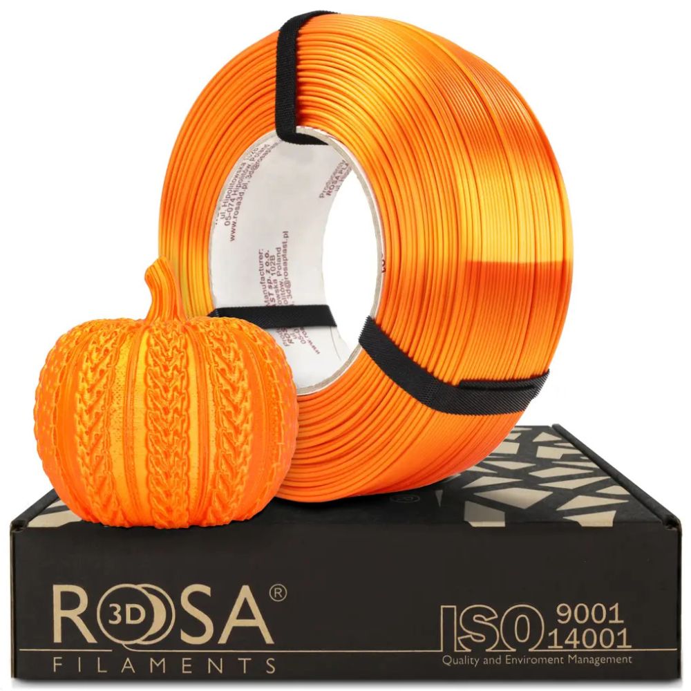 Rosa3D - PLA Silk - Orange - 1,75 mm - 1 kg Refill