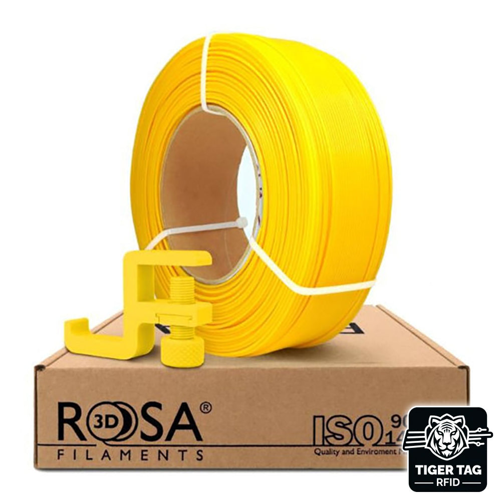 PCTG Jaune (Yellow) 1,75 mm 1 kg Refill avec RFID Tiger Tag