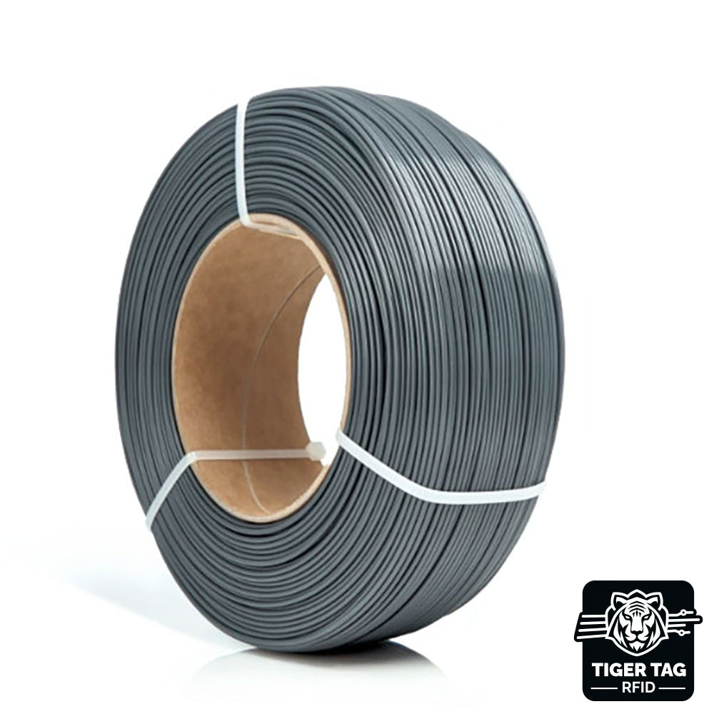PETG standard HS Gris (Gray) 1,75 mm 1 kg Refill avec RFID Tiger Tag