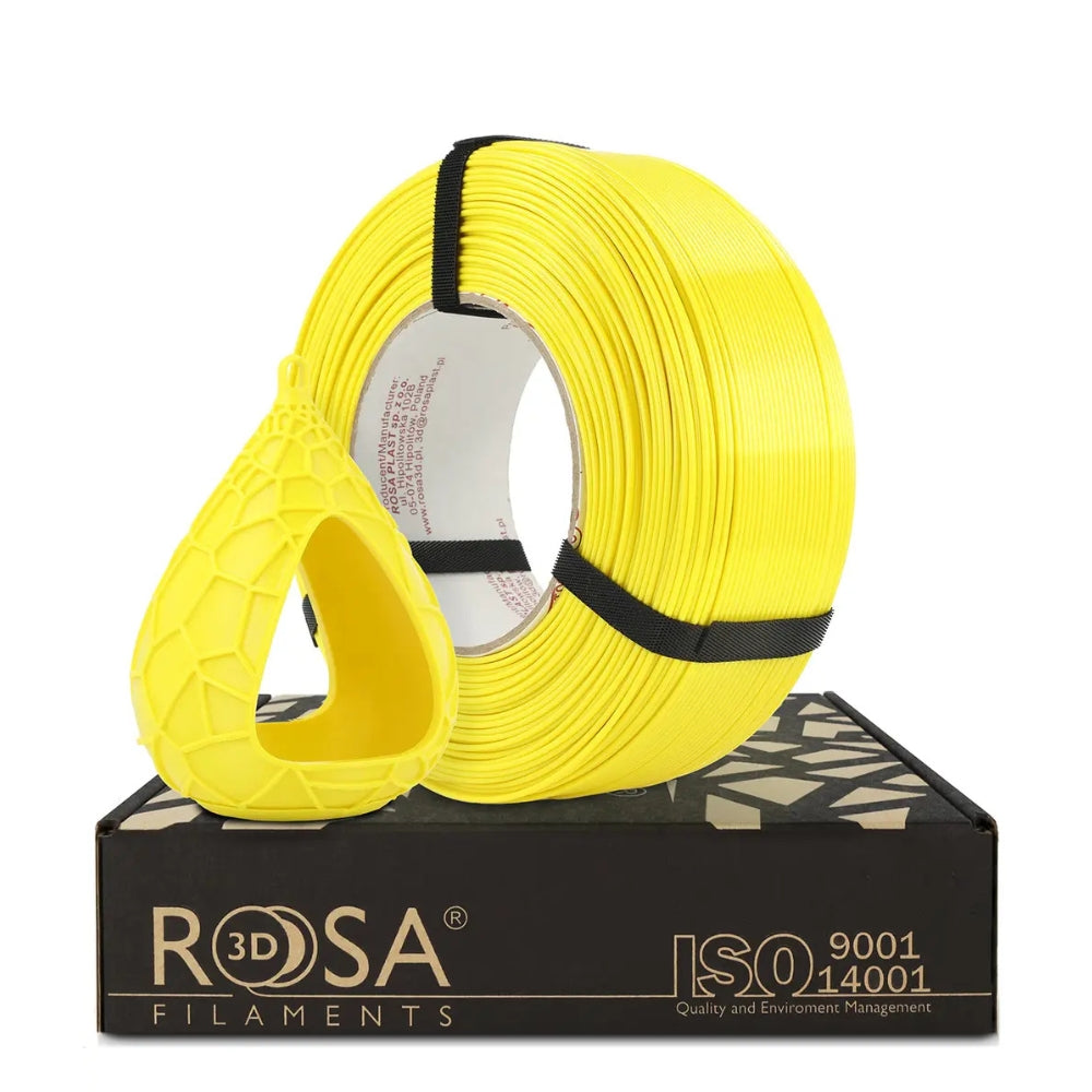 Rosa3D - PETG Standard HS - Jaune Lumineux (Bright Yellow) - 1,75 mm - 1 kg Refill