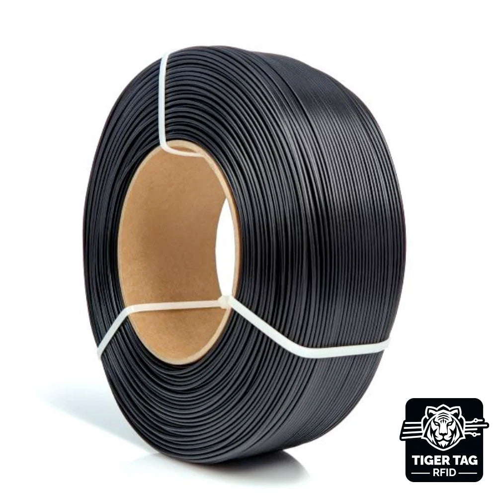 PETG standard HS Noir (Black) 1,75 mm 1 kg Refill avec RFID TigerTag