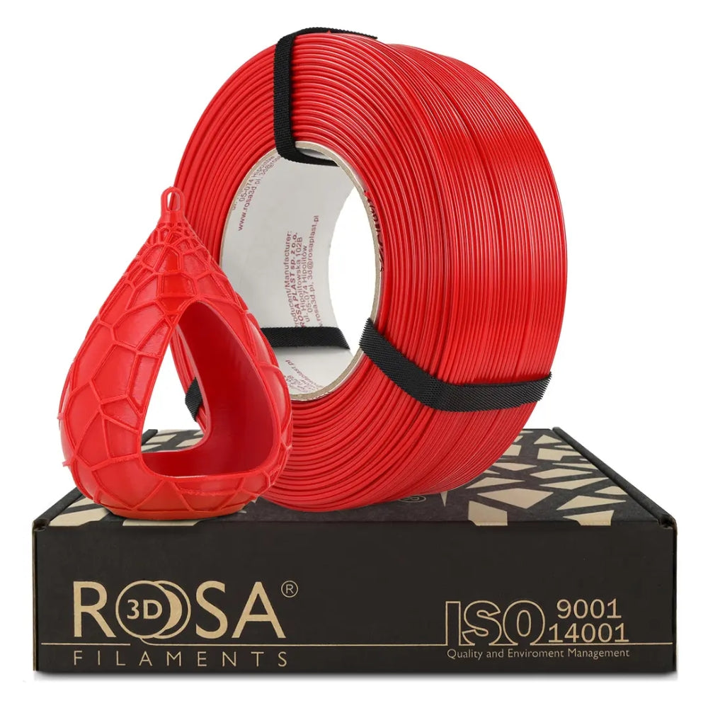 Rosa3D - PETG Standard HS - Rouge (Red) - 1,75 mm - 1 kg Refill
