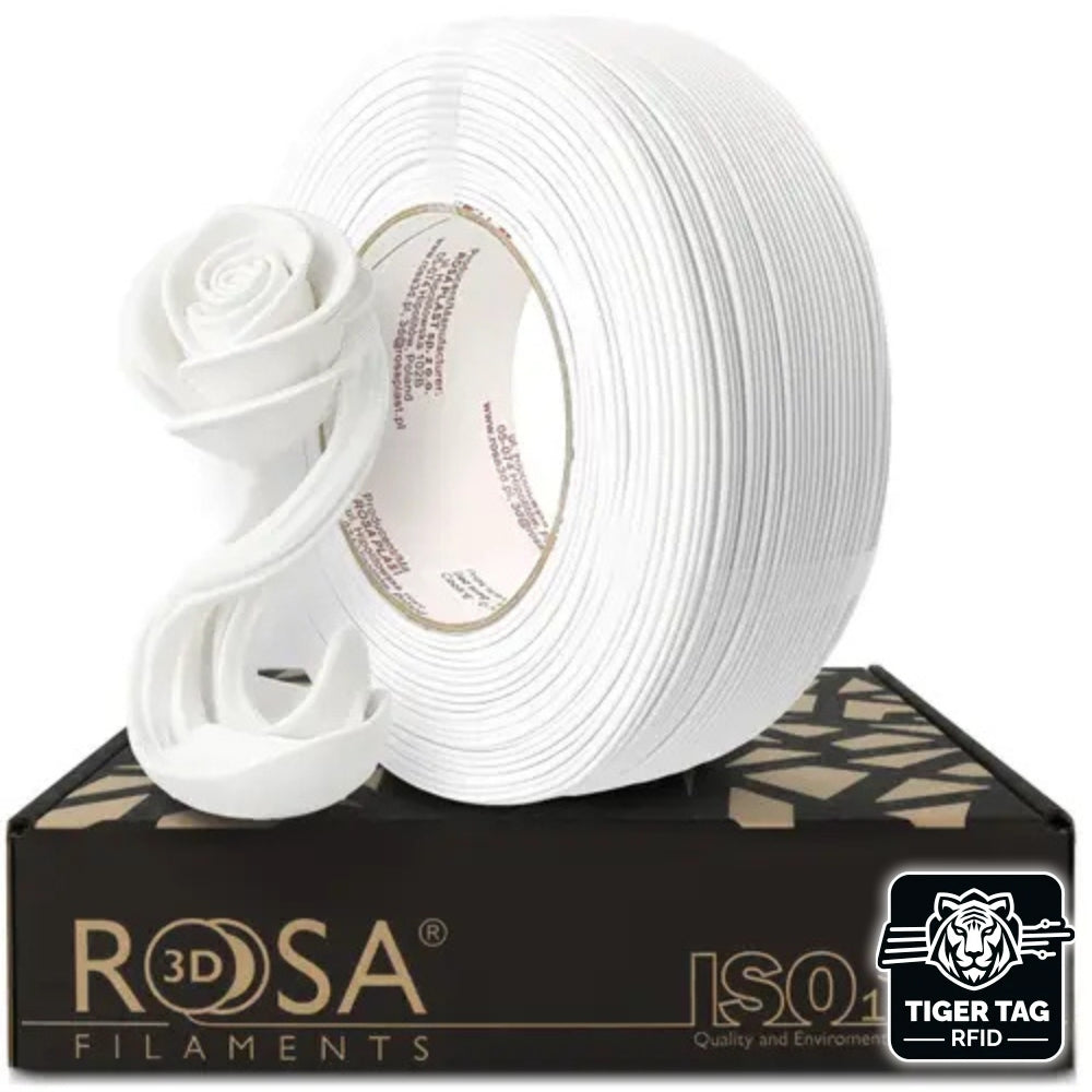 PLA Starter Blanc Neige (Winter White) 1,75 mm 1 kg Refill avec RFID Tiger Tag