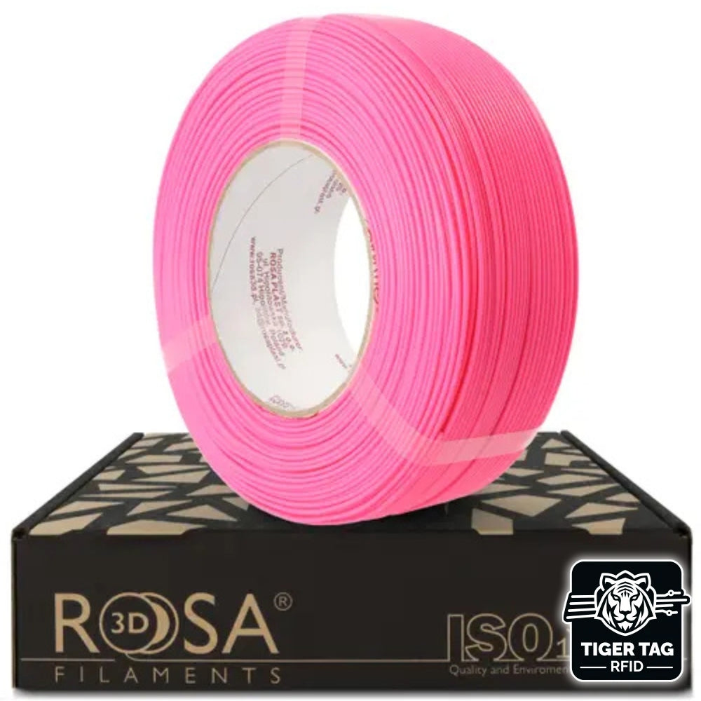 Rosa3D - PLA Starter - Magenta Fluo (Magenta Neon) - 1,75 mm - 1 kg Refill avec RFID TigerTag