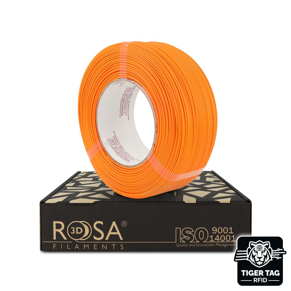 Rosa3D - PLA Speed - Orange Curcuma Mat (Matt Curcuma Orange) - 1,75 mm - 1 kg Refill avec RFID TigerTag