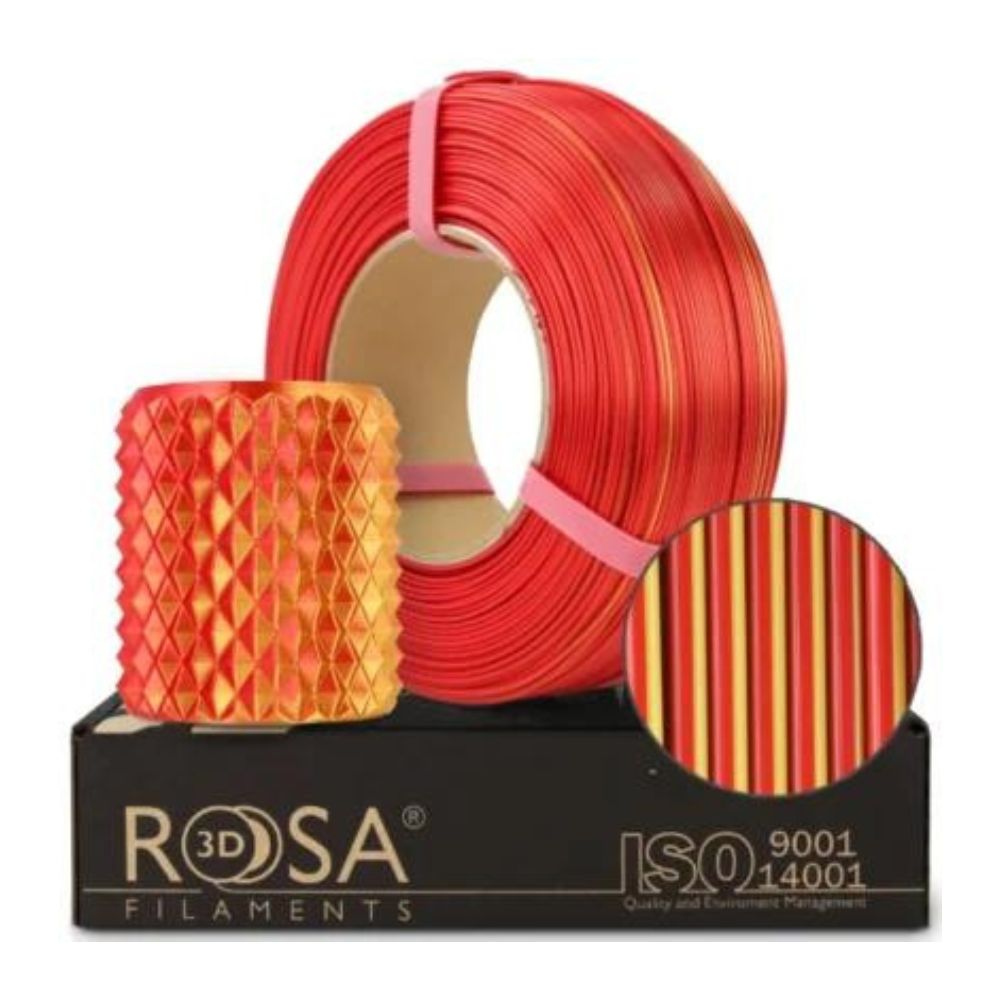 Rosa3D PLA Magic Silk  Rouge Mystique 1 kg Refill – Rosa3D France