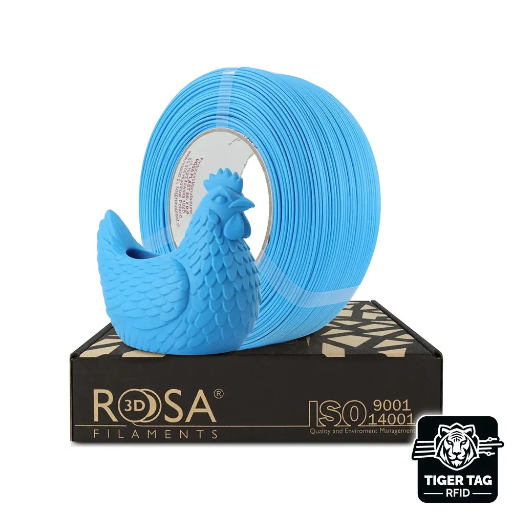 Rosa3D - PLA Speed - Mat Bleu Clair (Matt Clear Blue) - 1,75 mm - 1 kg Refill avec RFID TigerTag