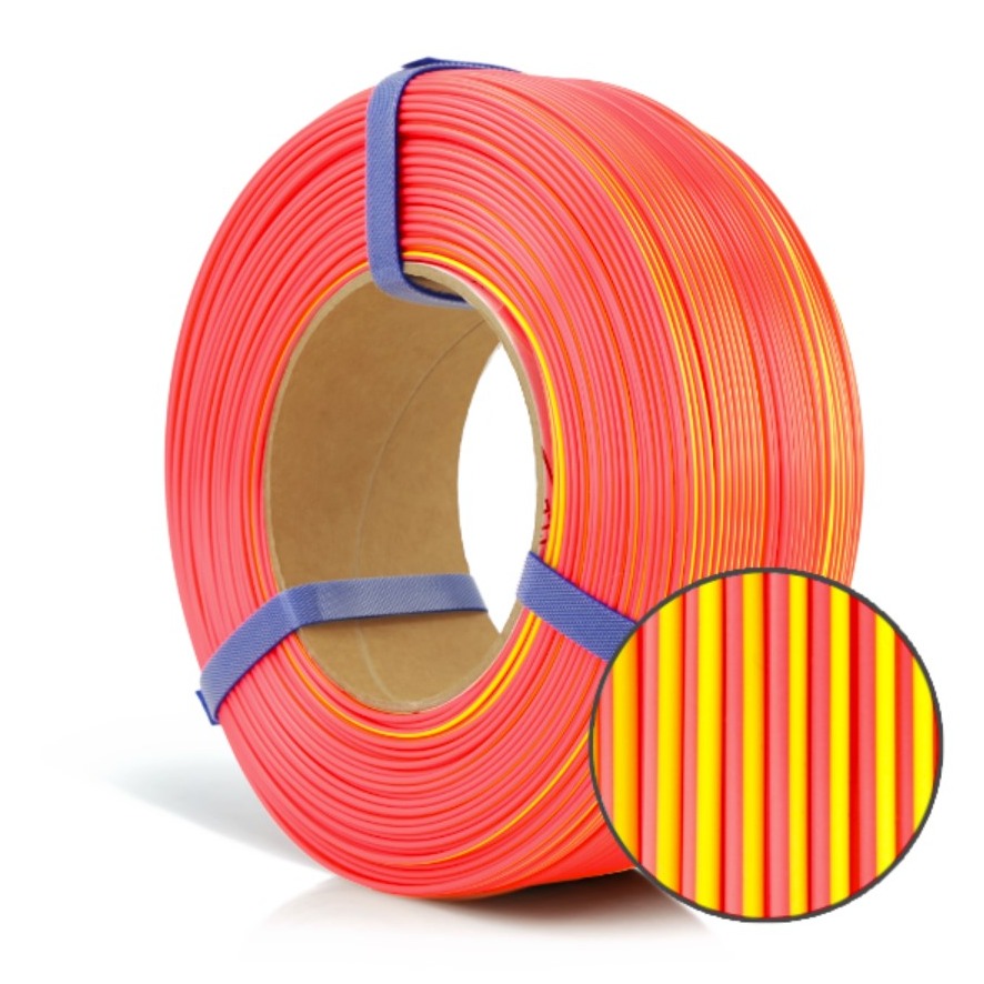 Rosa3D - PLA Magic Neon - Jaune & Orange (Yellow Orange) - 1,75 mm - 1 kg Refill vue sans boite