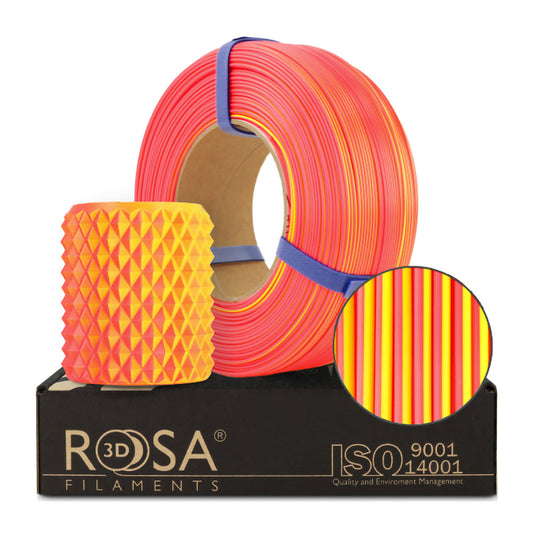 Rosa3D - PLA Magic Neon - Jaune & Orange (Yellow Orange) - 1,75 mm - 1 kg Refill