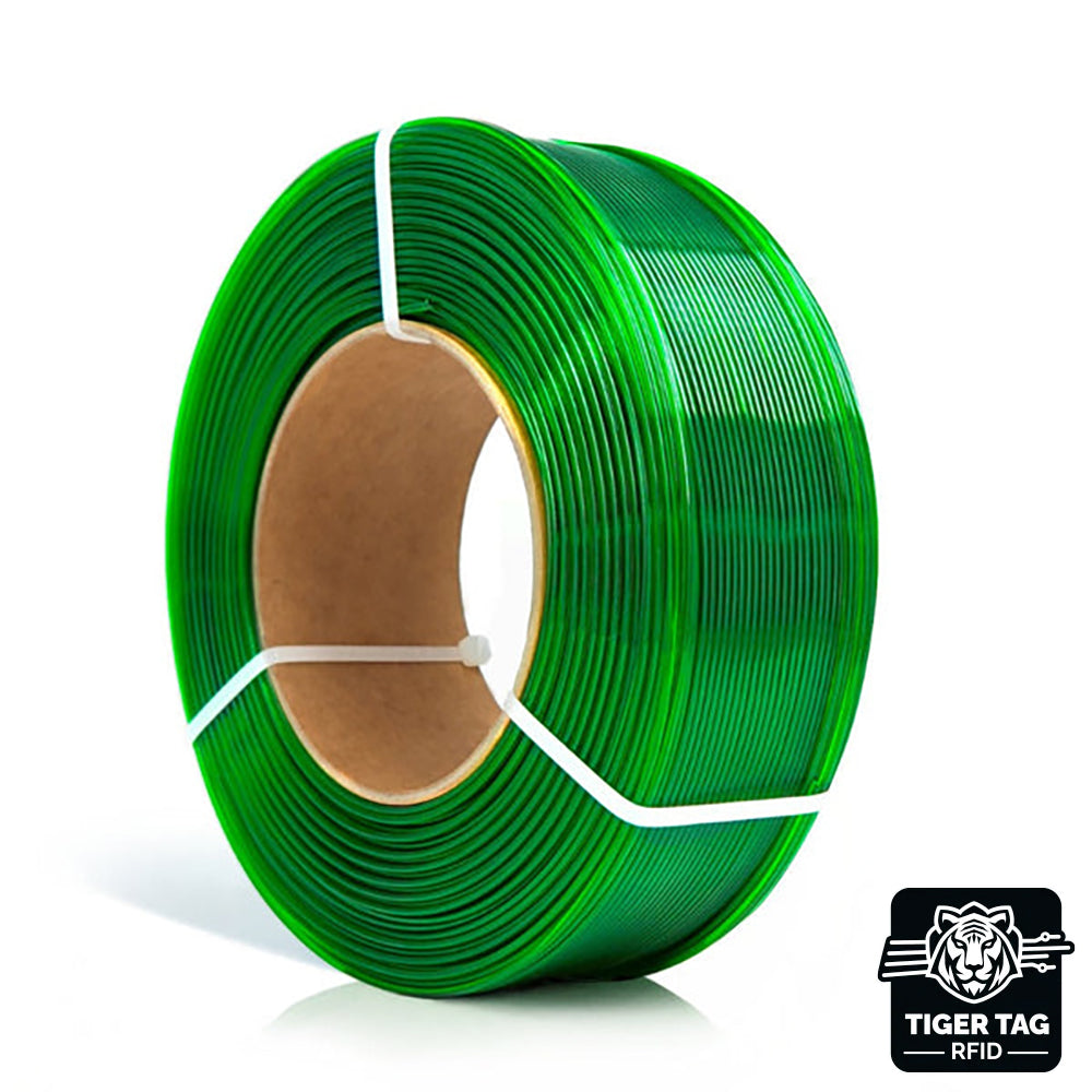 PETG Standard Vert Clair Transparent (light Green) 1,75 mm 1 kg Refill avec RFID TigerTag