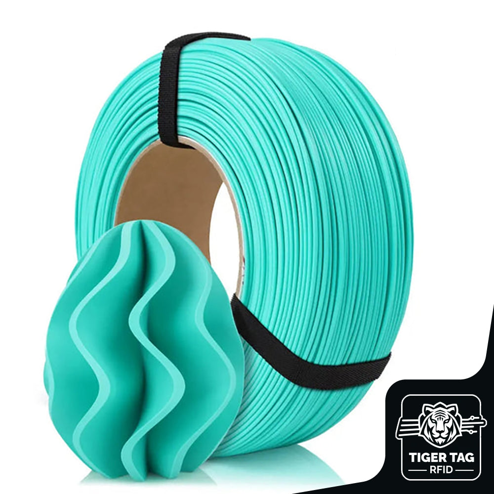 PLA Pastel Menthe (Mint) 1,75 mm 1 kg Refill avec RFID Tiger Tag