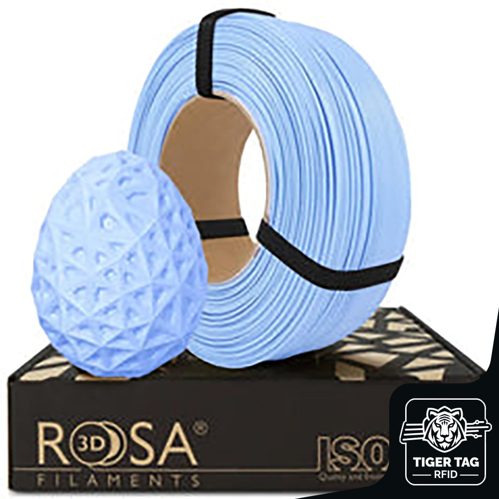 PLA Pastel Bleu (Blue) 1,75 mm 1 kg Refill avec RFID Tiger Tag
