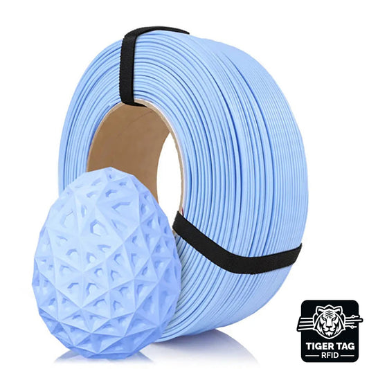 PLA Pastel Bleu (Blue) 1,75 mm 1 kg Refill avec RFID Tiger Tag