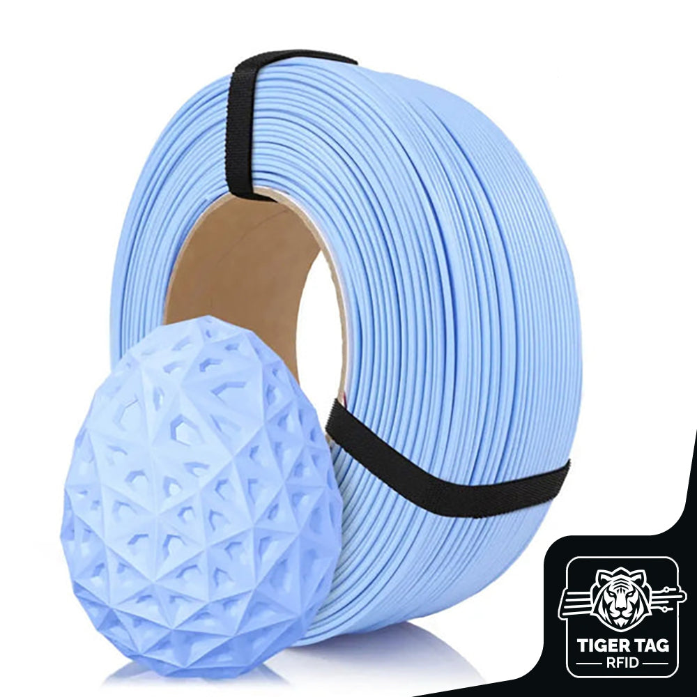 PLA Pastel Bleu (Blue) 1,75 mm 1 kg Refill avec RFID Tiger Tag