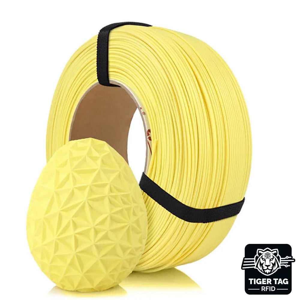 PLA Pastel Jaune (Yellow) 1,75 mm 1 kg Refill avec RFID Tiger Tag