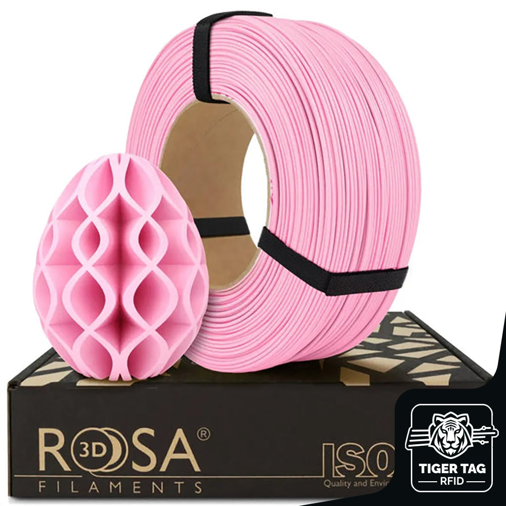 PLA Pastel Rose (Pink) 1,75 mm 1 kg Refill avec RFID Tiger Tag