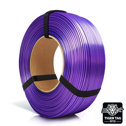 PLA-Silk Violet 1,75 mm 1 kg Refill avec RFID Tiger Tag