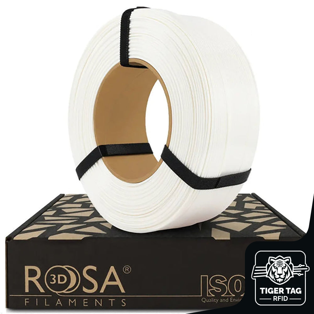 PLA Starter Blanc (White) 1,75 mm 1 kg Refill avec RFID Tiger Tag