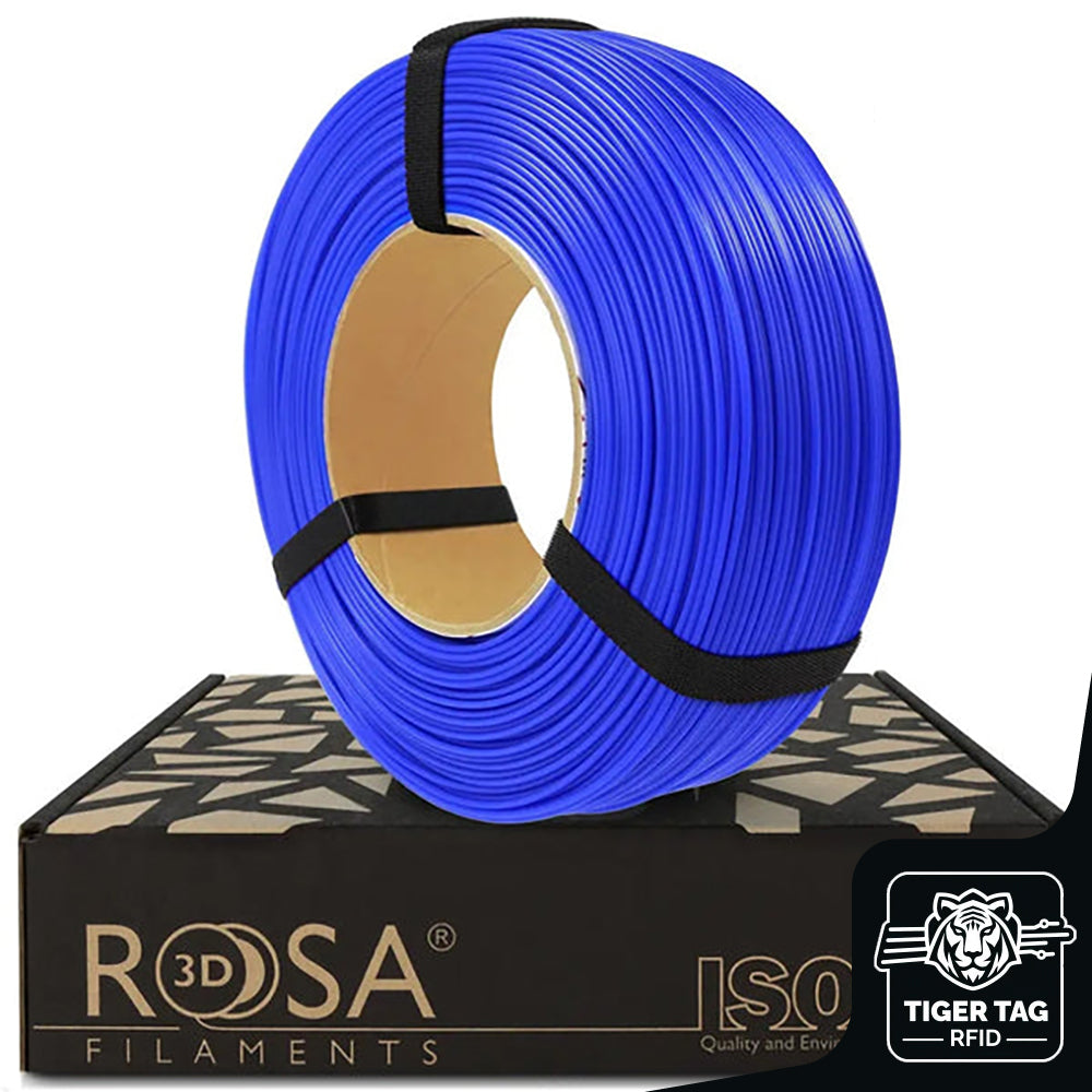 PLA Starter Bleu Foncé (Dark Blue) 1,75 mm 1 kg Refill avec RFID Tiger Tag