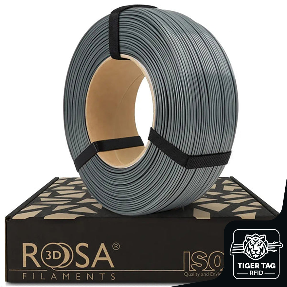 PLA Starter Gris (Gray) 1,75 mm 1 kg Refill avec RFID Tiger Tag