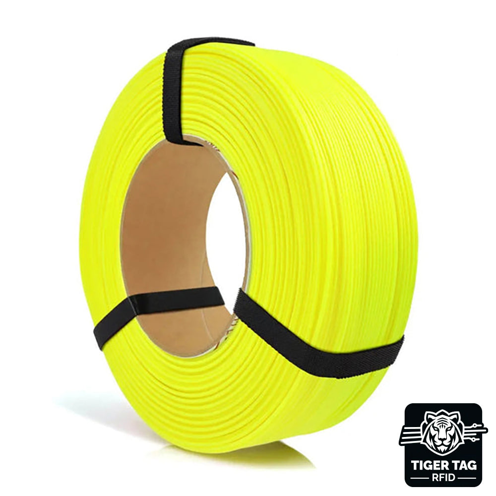 Rosa3D - PLA Starter - Jaune Fluo (Neon Yellow) - 1,75 mm - 1 kg Refill avec RFID Tiger Tag
