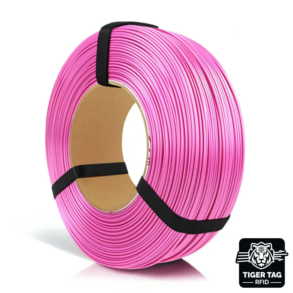PLA Starter Rose Satiné (Satin Pink) 1,75 mm 1 kg Refill avec RFID Tiger Tag