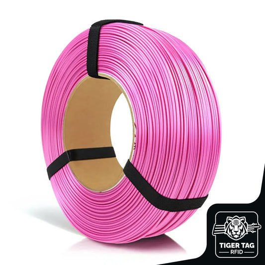 PLA Starter Rose Satiné (Satin Pink) 1,75 mm 1 kg Refill avec RFID Tiger Tag