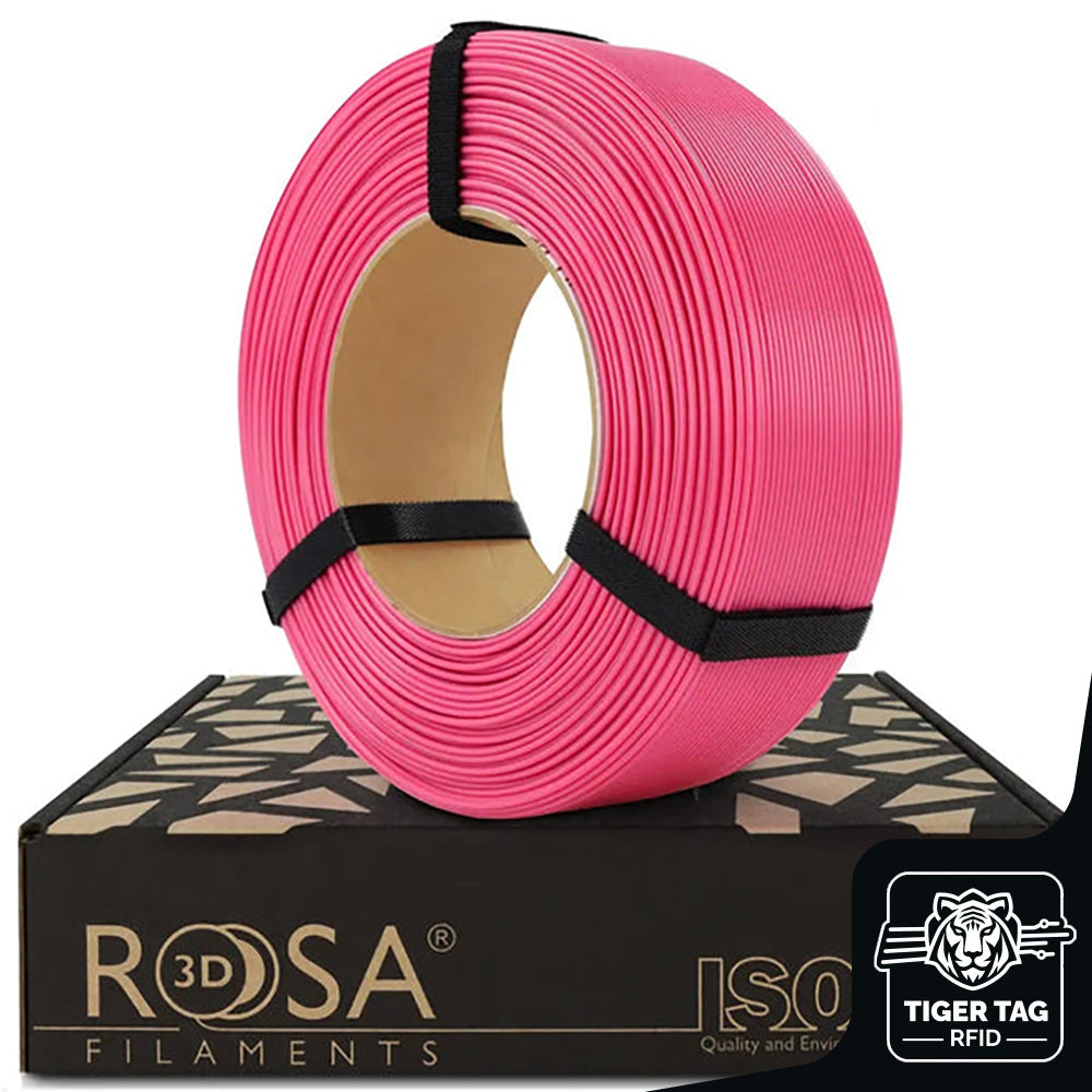 Rosa3D - PLA Starter - Rose (Pink) - 1,75 mm - 1 kg Refill avec RFID Tiger Tag
