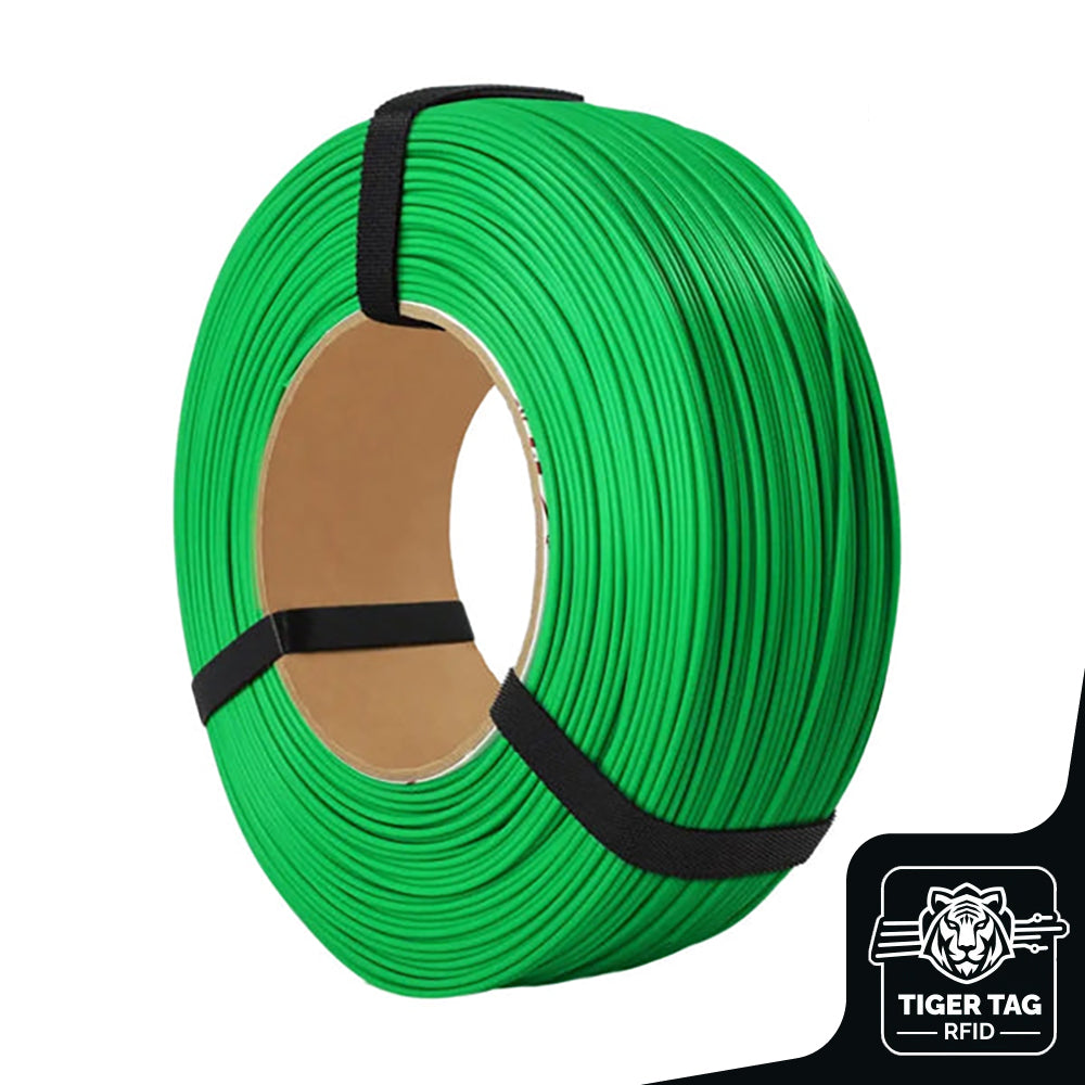 PLA Starter Vert Tendre (Juicy Green) 1,75 mm 1 kg Refill avec RFID Tiger Tag