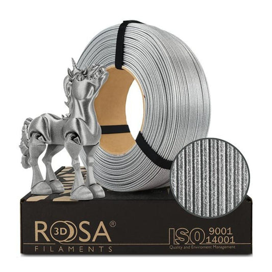 Rosa3D - PLA Galaxy - Argent Brillant packaging 1 kg Refill Media 1 of 2