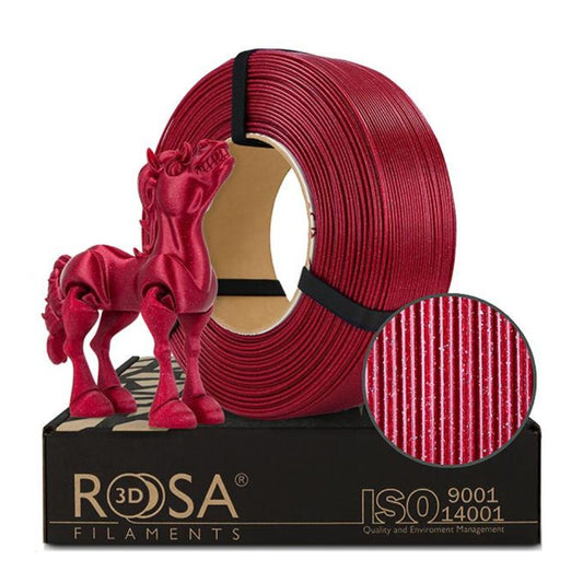 Rosa3D - PLA Galaxy - Rouge Bordeaux packaging 1 kg Refill