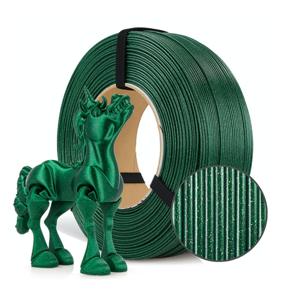 Rosa3D - PLA Galaxy - Vert Émeraude 1 kg Refill