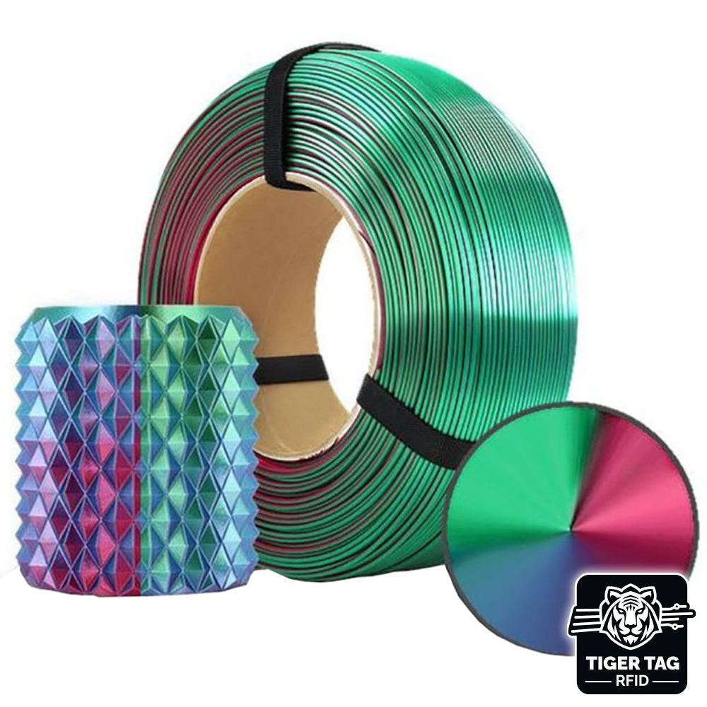 PLA Magic Silk - Aurore (Aurora) - 1,75 mm - 1 kg Refill avec RFID Tiger Tag