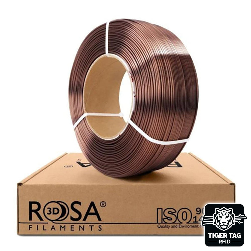 PLA Silk Bronze 1,75 mm 1 kg Refill avec RFID Tiger Tag