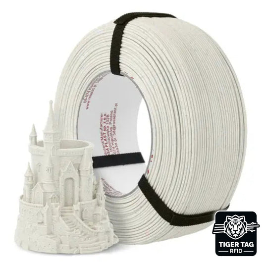 Rosa3D - PLA Speed - Blanc Chaud Matte (Matte Marble Ivory) - 1,75 mm - 1 kg Refill avec RFID TigerTag