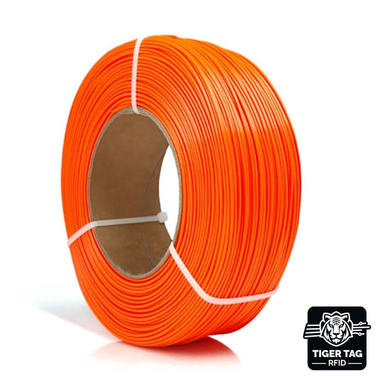 PETG standard Orange Pressée (Juicy Orange) 1,75 mm 1 kg Refill avec RFID Tiger Tag