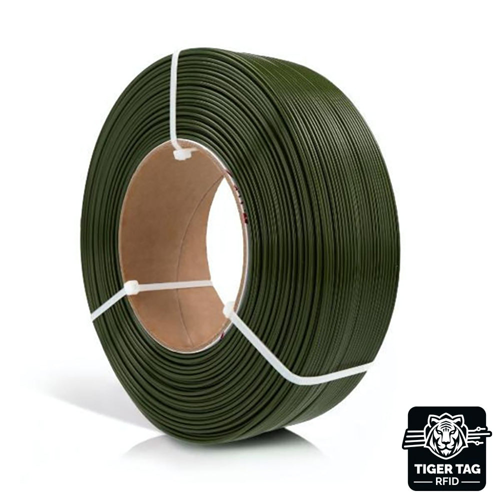 PETG Standard Vert Armée (Army Green) 1,75 mm 1 kg Refill avec RFID TigerTag