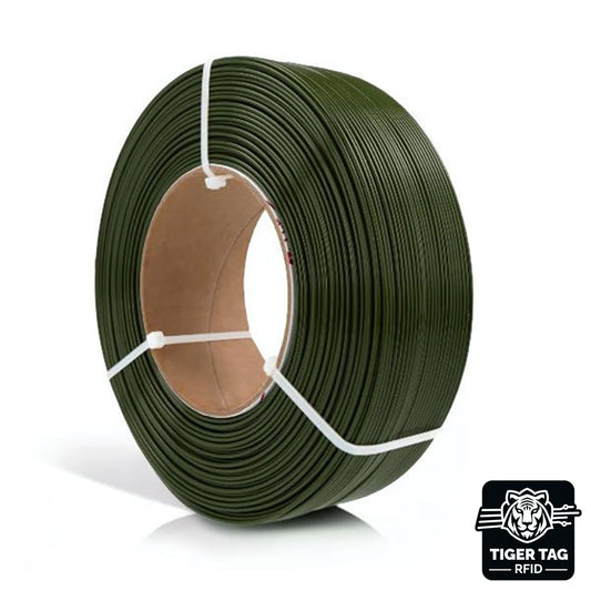 PETG Standard Vert Armée (Army Green) 1,75 mm 1 kg Refill avec RFID TigerTag
