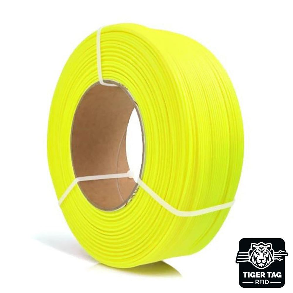 PETG Standard Jaune Fluo  (Neon Yellow) 1,75 mm 1 kg Refill avec RFID Tiger Tag