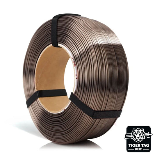 PLA Silk Bronze 1,75 mm 1 kg Refill avec RFID Tiger Tag