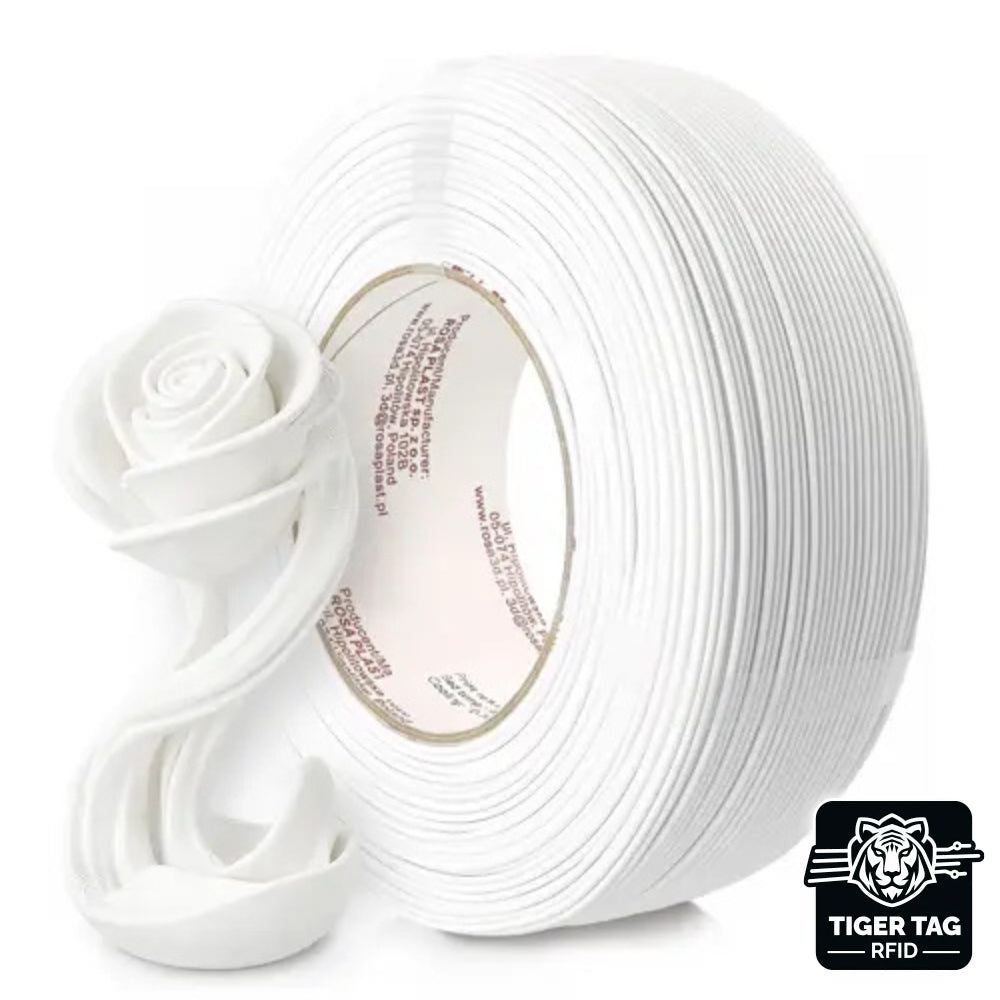 PLA Starter Blanc Neige (Winter White) 1,75 mm 1 kg Refill avec RFID Tiger Tag