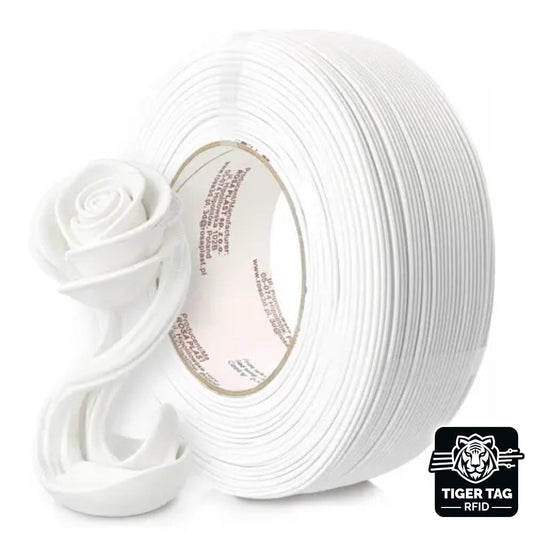 PLA Starter Blanc Neige (Winter White) 1,75 mm 1 kg Refill avec RFID Tiger Tag